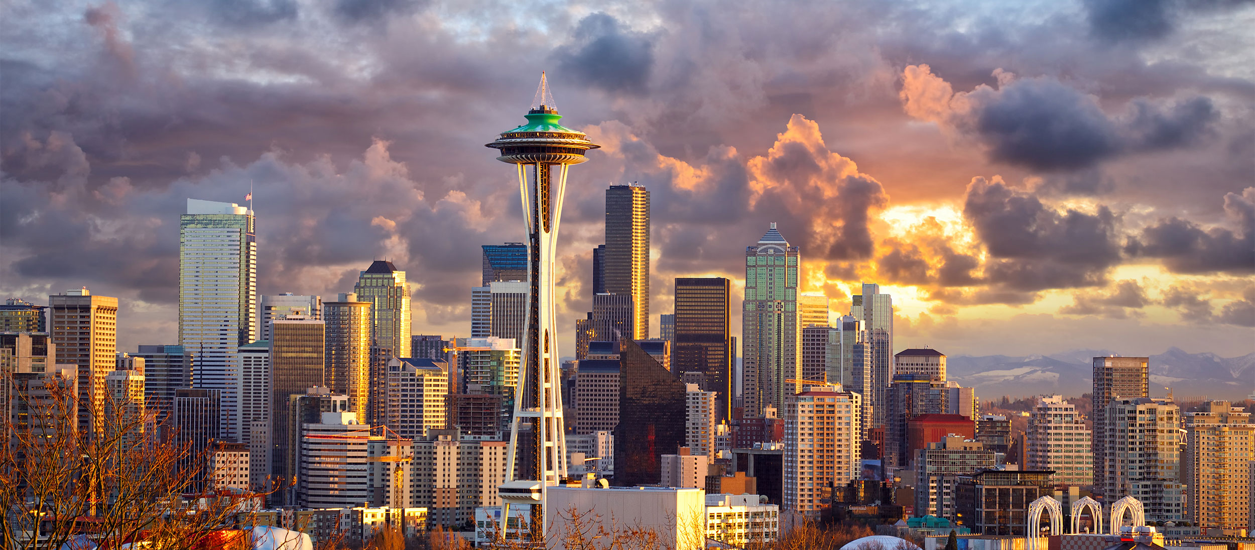 Seattle job fairs with Seattle, Washington skyline